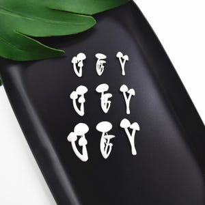 3D Micro Mushroom For Resin Art DIY Craft Resin Jewelry Casting Filler, Mini Mushroom Landscape Decoration