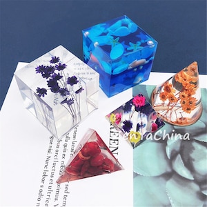 Cone Triangular Silicone Mold for jewelry making tool diy UV epoxy resin molds Dried Flower Resin Decorative