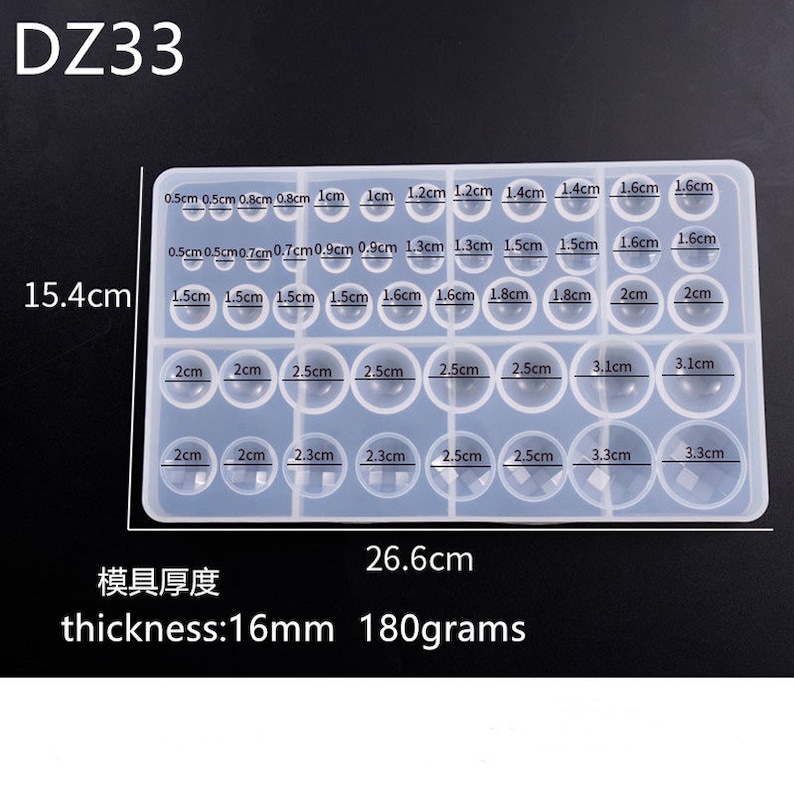 Multi style Pendants Silicone Mold Oblate Cabochon beads Resin Silicone Mould for Jewelry diy Making epoxy resin molds DZ33