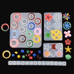 Hars Gyroscoop Vingerring Silicone Mold Epoxy Resin UV Resin Mould voor sieraden maken DIY tool Crafts Windmill Hanger Gieten