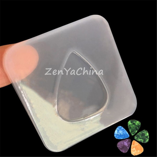 Guitar pick DIY Silicone Mold Jewelry Making TOOL  Epoxy Resin Molds handmade craft Guitar pick casting mold