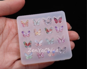 Stampo in resina a farfalla Stampo in resina epossidica Stampo in silicone per fusione di farfalle Orecchini fai da te Creazione di gioielli