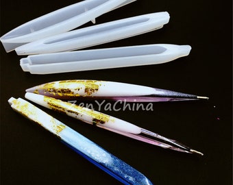 Silicone Mold for Pen Resin Pen Mold Tube Ornaments Resin Clear