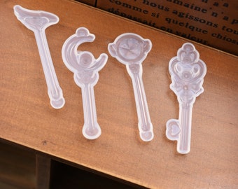 Silicone Mold for Magic wand epoxy Resin Mould handmade Resin epoxy fairy stick fairy wand molds