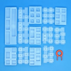 13pieces/set Mechanical keyboard OEM Key Cap Mold Silicone Mold Resin For DIY Jewelry Making UV Epoxy Resin Molds Decorative Crafts
