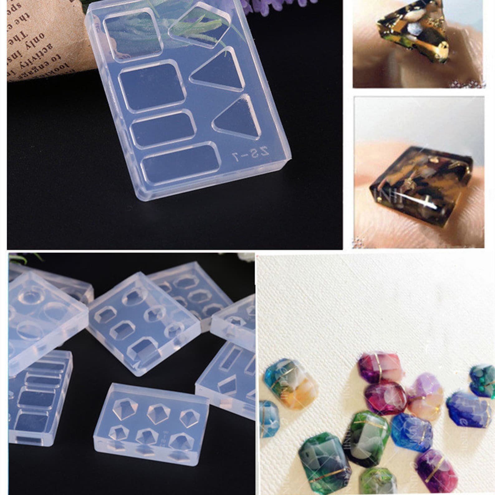 Nail Decoration Mold Silicone Nail Art Flower Sakura Geometry Etsy