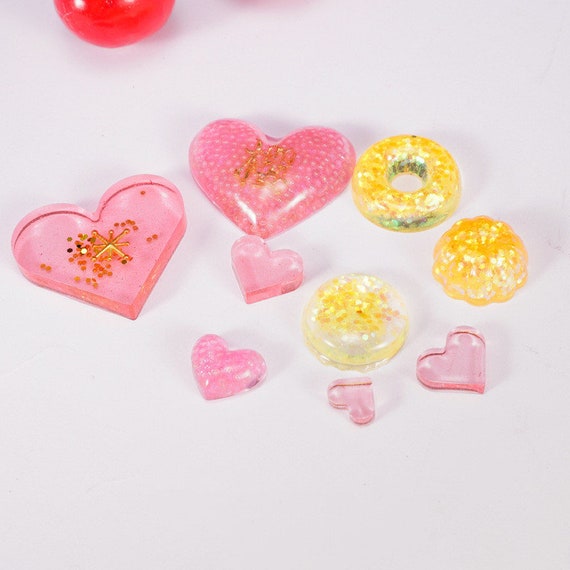 3D Love Heart Silicone Mold DIY Jewelry Making Tool UV Epoxy Resin
