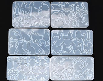 Animals Insect Silicone Molds for Earrings Pendant Necklace DIY Drop Earrings Keychain