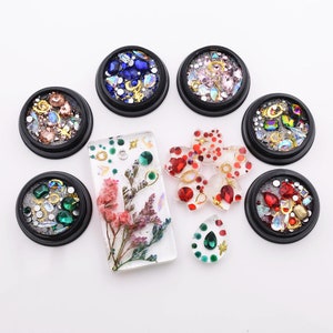1pcs mini Rhinestone Bubble ball beads for glass globe silicone mold filler charms jewelry making component craft materia diy