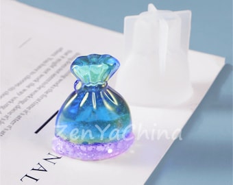 Purse Blessing Bag Pendant Silicone Mold Epoxy Resin Molds Decorative DIY Mould Ornaments