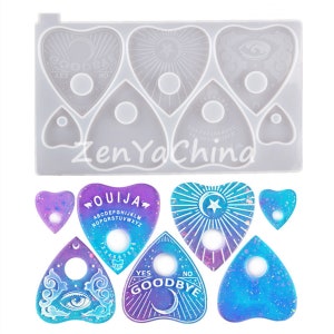 DIY Crystal Epoxy Resin Mold Divination Board Psychic Board Silicone Mirror Mold Swing Table and Listing Mold For Resin