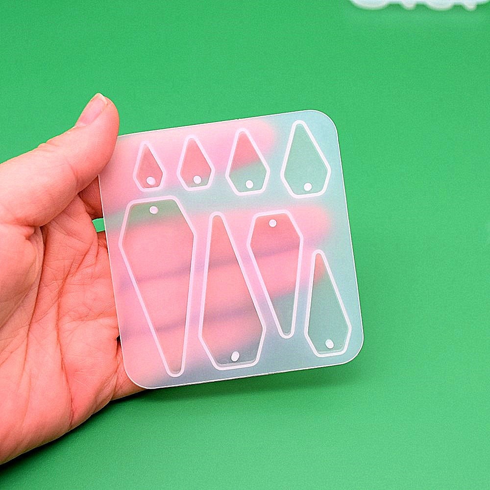 3 Stampini In Silicone Per Orecchini Resina - Forme Goccia E Geometriche Fai Da Te - 3