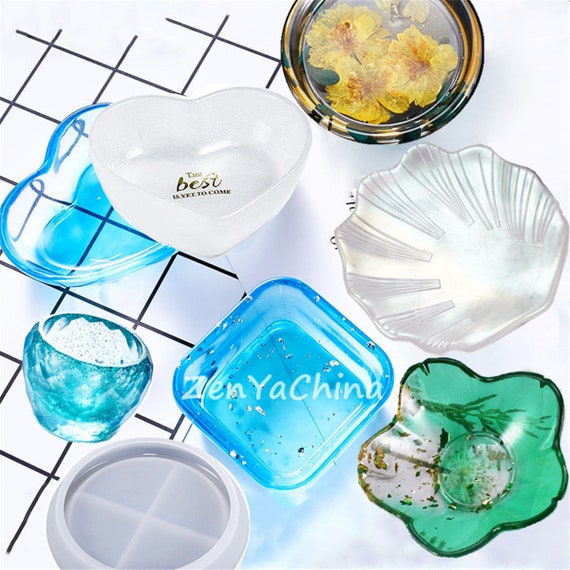 Dish Bowl Shape Epoxy Resin Mold Transparent Silicone Mould Craft