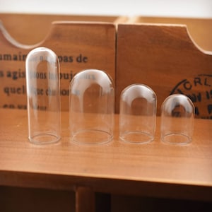 10pcs Tube shape Glass Dome Glass bubble Glass cover Transparent bottle Jewelry DIY Charms Making supply