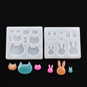Resin Silicone Mold pendant epoxy Silicone Mould handmade DIY Jewelry Making cat ear rabbit ear pendant charms