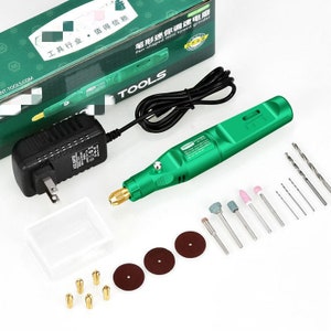 Portable Hand tools Electric drill Mini Pearl Punching Drilling Tools Resin Punching Nail Art Polishing Electric mill Jewelry Making Tool
