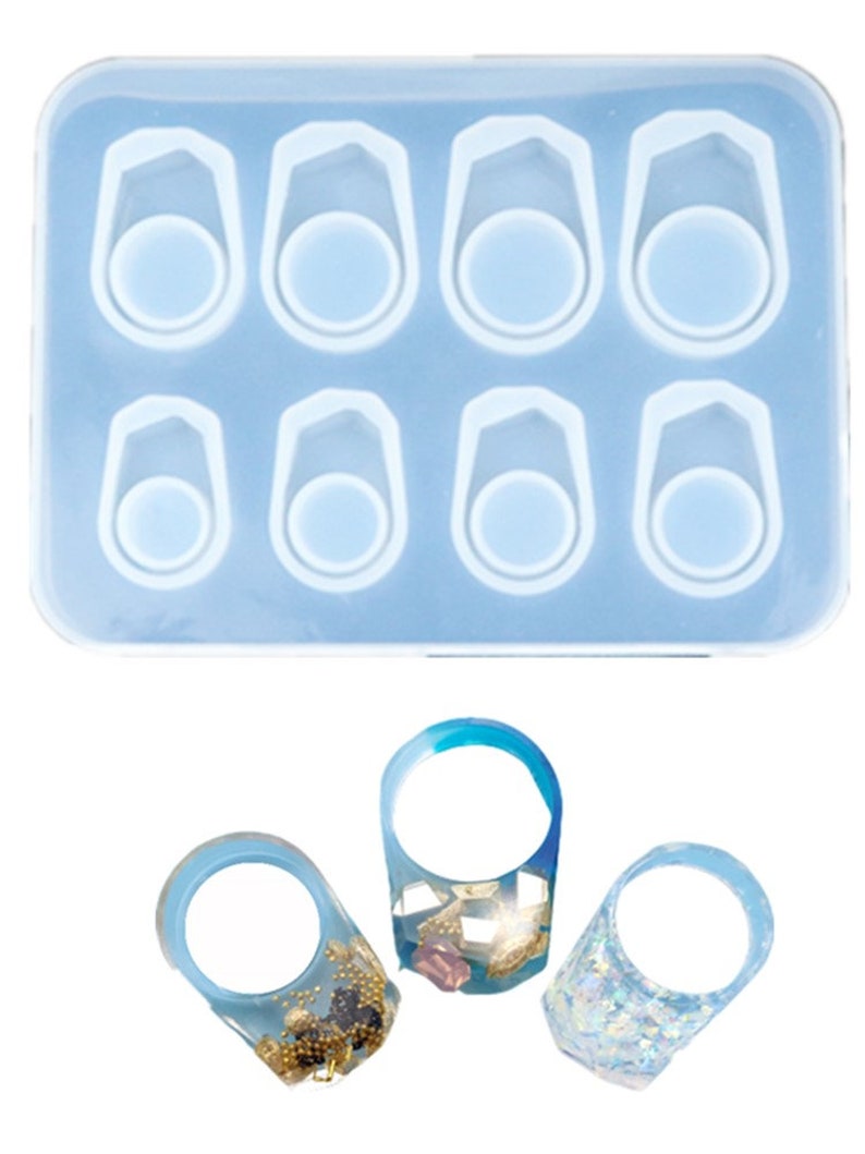 New 6 Size Resin Ring Mold Epoxy Silicone Ring Mould Jewelry | Etsy