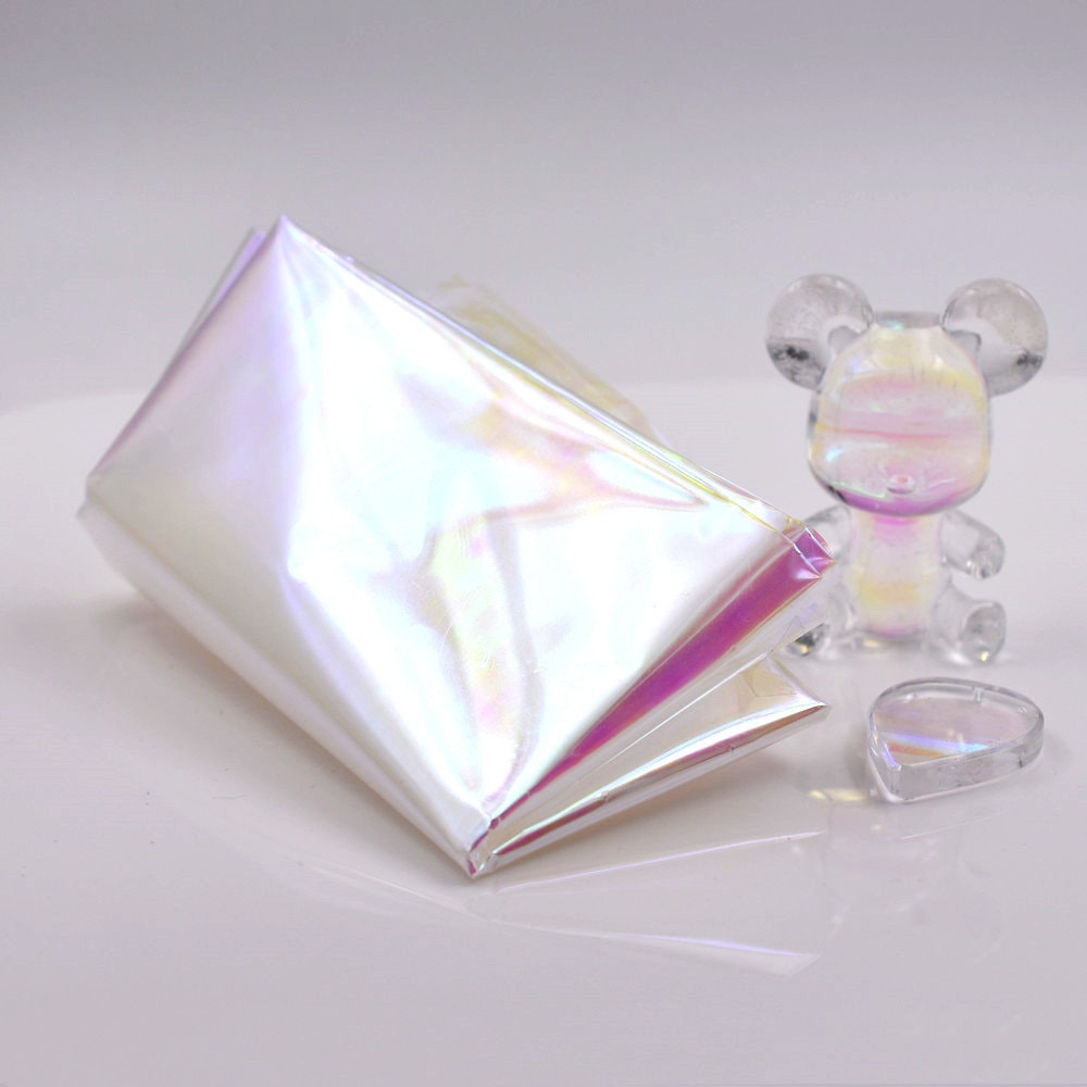 58*50cm Laser Film for resin Transparent Stickers Paper Handmade Holographic Foil Dazzling color laser paper