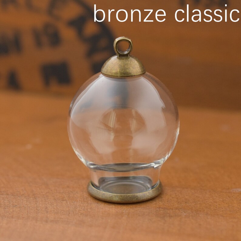 5set 2012mm Empty Glass Globe Bottle Glass Dome Glass Vial Etsy