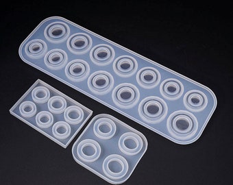 Fingerring Silikonform Harzform für Schmuckherstellung DIY Werkzeug Handwerk Epoxidharz Formen für die Ringherstellung Harz Ring Form für Kind
