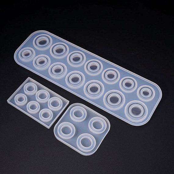 Finger Ring Silicone Mold Resin Mould for Jewelry Making DIY Tool epoxy  Resin molds for Resin Ring (7size)