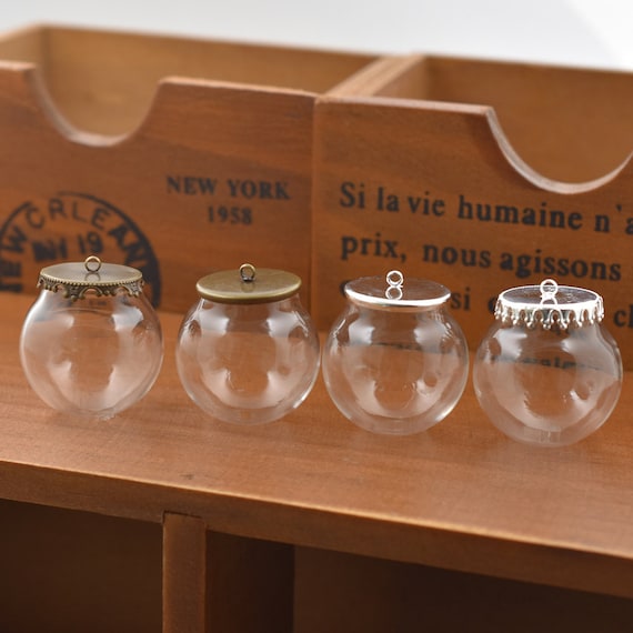 5set 3020mm Hollow Glass Globe Bottle Glass Dome Glass Vial Pendant DIY Jewelry Findings Supply Glass Locket Etsy Canada