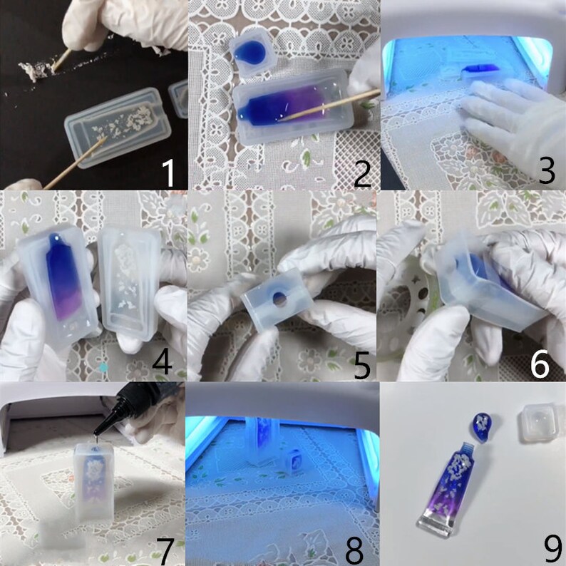 Toothpaste Silicone Mold Jewelry Making DIY Tool UV Epoxy Etsy