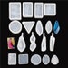 Classic pendant Water grain Pendant gem stone Mold Resin Casting Mould Jewelry Making Square Round Oval Drop Epoxy resin UV Resin molds 
