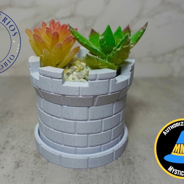 Castle Tower Succulent Planter – Customizable, Low Cost, Fast Shipping