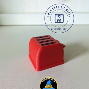 Interruptor de tostadora en miniatura impreso en 3D o soporte para tarjeta SD: varios colores: accesorio de escritorio divertido para juegos y colección de medios