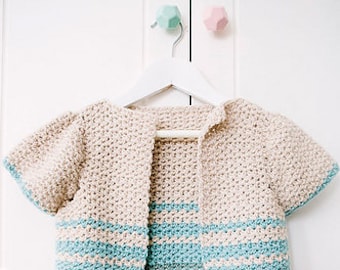 Cárdigan de crochet para niñas / Patrón de crochet / Cárdigan para niñas / Patrón de crochet para niñas