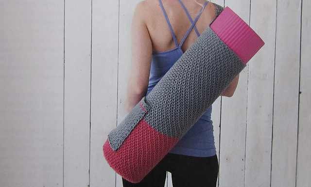 Crochet discount yoga bag