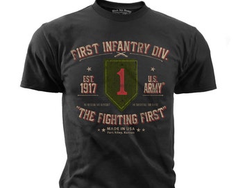 1st Infantry Division Retro T-Shirt (MT646)