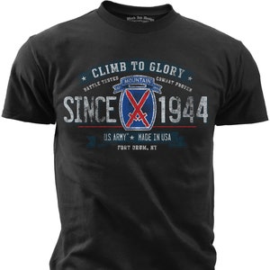 U.S. Army 10th Mountain Division Retro T-Shirt (BIT-647)