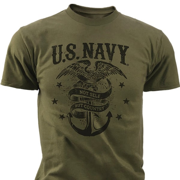 US Navy - "Not Self But Country" T-Shirt