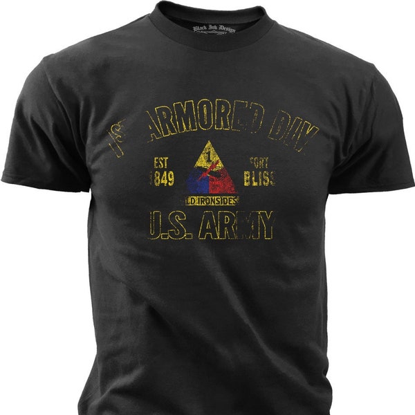 1st Armored Division Retro T-Shirt