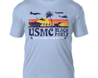 T-shirt homme USMC « Beach Party 7.62 Design »