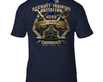 USMC MCRD Parris Island 3rd Battalion 7.62 Design Men's T-Shirt
