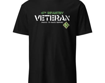 U.S. Army 4th Infantry Veteran Men's T-Shirt