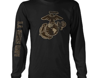 USMC Vintage EGA 7.62 Design Men's Long Sleeve T-Shirt