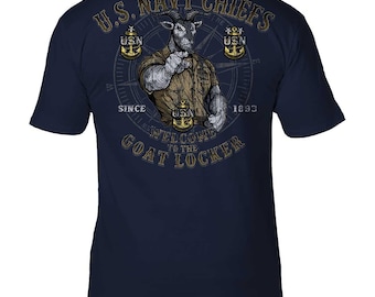 T-shirt homme US Navy Chiefs 'Goat Locker' Design 7.62 Battlespace