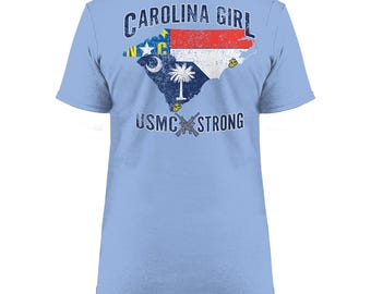 USMC 'Carolina Girl' 7.62 Design Women's T-Shirt