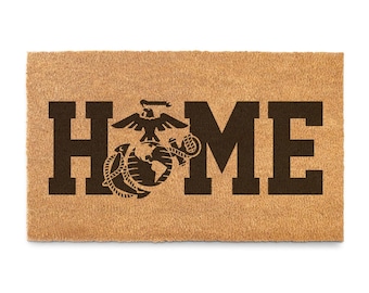 USMC Home 18 x 30 inch Coir Doormat - Made in the USA