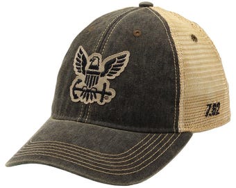 U.S. Navy Eagle Logo Vintage Trucker Hat