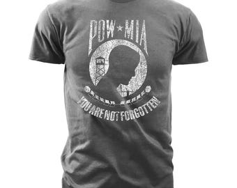 POW MIA Vintage T-Shirt: You Are Not Forgotten - Military Veteran Support