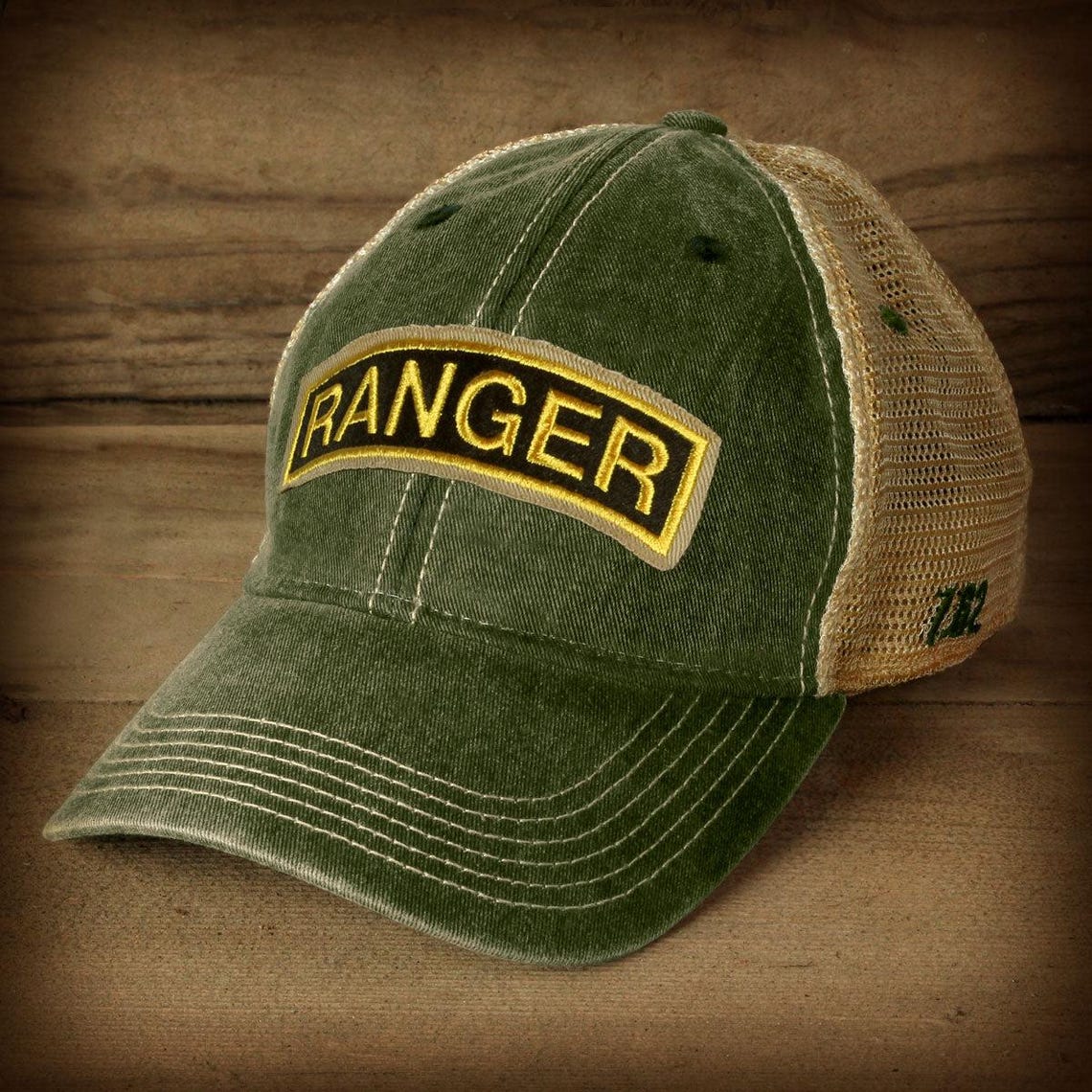 US Army Ranger Tab Vintage Trucker Hat - Etsy