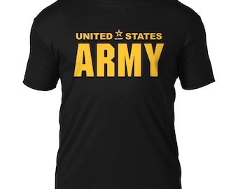 1970s 80s United States Army T Shirt Vintage Single Stitch Khaki