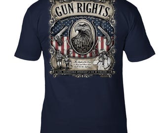 Gun Rights Men's T-Shirt, 2nd Amendment USA Design