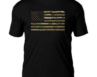 Camo Flag 7.62 Design Battlespace Men's T-Shirt