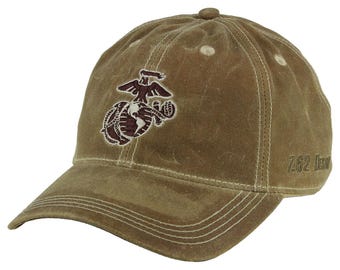 USMC 'EGA' Waxed Cotton Baseball Cap
